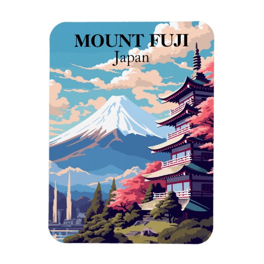山富士日本トラベルおみやげマグネット マグネット (縦)