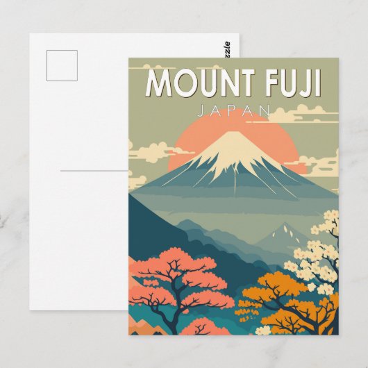 山富士日本トラベルアートヴィンテージ ポストカード (正面/裏面)