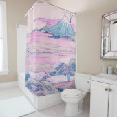 山富士浮世絵日本のヴィンテージアート シャワーカーテン (インサイチュ)