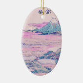 山富士浮世絵日本のヴィンテージ セラミックオーナメント (右)