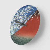 山富士火山絵画日本 ラウンド壁時計 (傾斜)