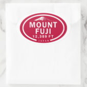 山富士12,389 FTジャパン・マウンテン 楕円形シール (バッグ)