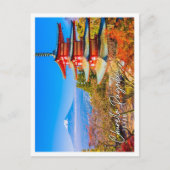 山富士（ちれいとう）塔日本 ポストカード (正面)