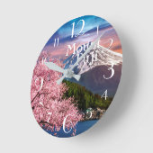 山富士 ラウンド壁時計 (傾斜)