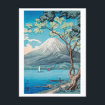 山富士from山中湖ウッドブロ日本のック ポストカード<br><div class="desc">山山中湖の富士の高橋弘明(1871年~1945年)</div>