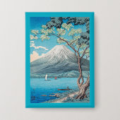 山富士from山中湖 缶バッジ (正面)