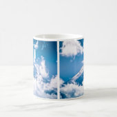 山富士in the Clouds, Japan コーヒーマグカップ (中央)