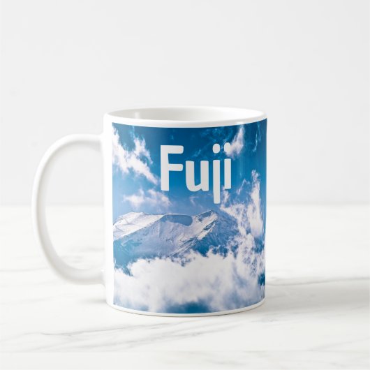 山富士in the Clouds, Japan コーヒーマグカップ (左)