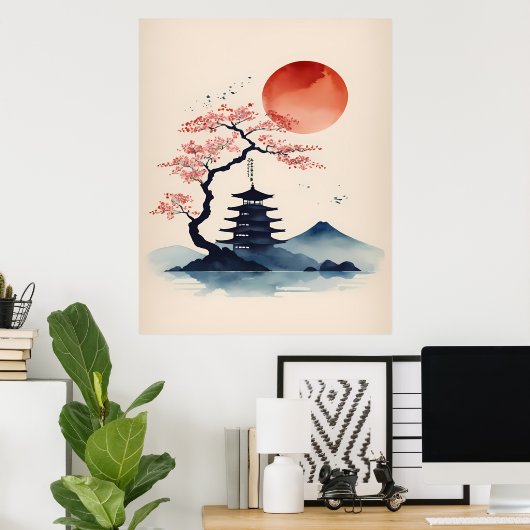 山寺 ポスター (ホームオフィス)