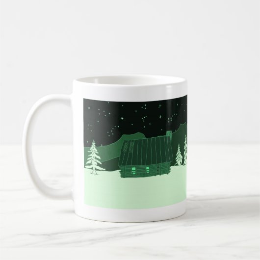 山小屋のマグカップ コーヒーマグカップ (左)