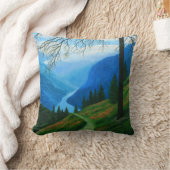 山岳アクセントクッションを抜ける クッション (ブランケット)