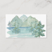 山岳アドベンチャー素朴ベビーおむつラッフル エンクロージャーカード (裏面)