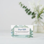 山岳アドベンチャー素朴ベビーおむつラッフル エンクロージャーカード (スタンド正面)