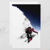 山岳クライマー エクストリームスポーツ 便箋 (正面/裏面)