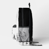 山岳パーソナライズされた自然アドベンチャー待ち プリントバックパック (右)