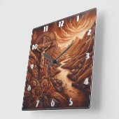 山岳地帯におけるイエスの十字架刑 スクエア壁時計 (傾斜)