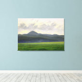 山岳地帯 キャンバスプリント (インサイチュ (ウッドフロア))