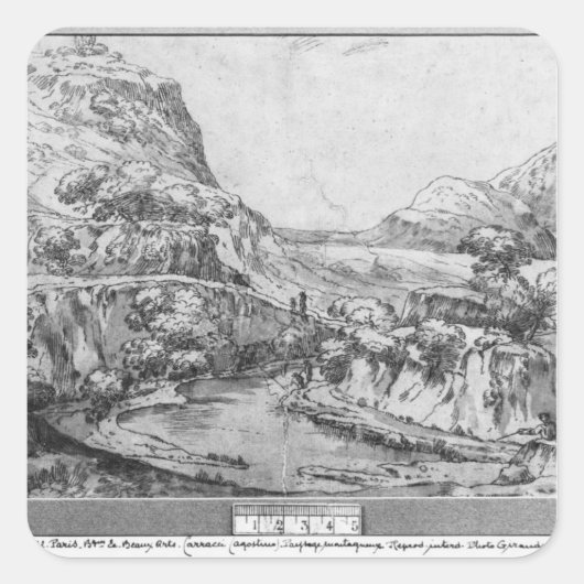 山岳地帯 スクエアシール (正面)