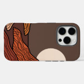 山岳地帯Boho抽象芸術iPhone / iPadケース Case-Mate iPhoneケース (裏面 (横))