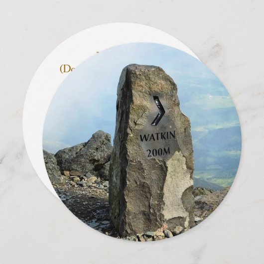 山岳招待状 (正面/裏面)