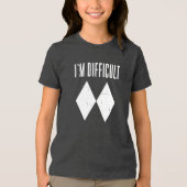 山岳斜面スキー ダブルダイヤモンドギャグ トライブレンドTシャツ (正面)