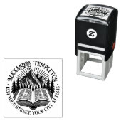 山岳樹木日光図書館本の名前 セルフインキングスタンプ (インサイチュ)