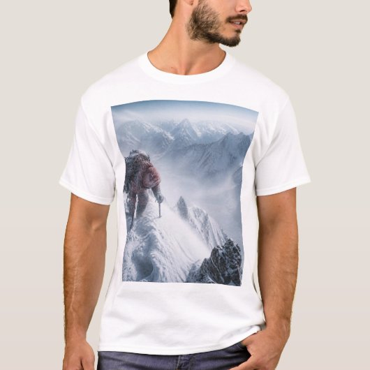 山岳登山家風景Tシャツ Tシャツ (正面)