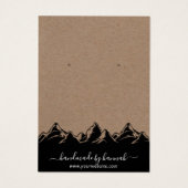 山岳素朴スカイライン手作りイヤリングディスプレイ (裏面)