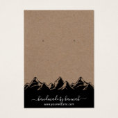 山岳素朴スカイライン手作りイヤリングディスプレイ (正面)