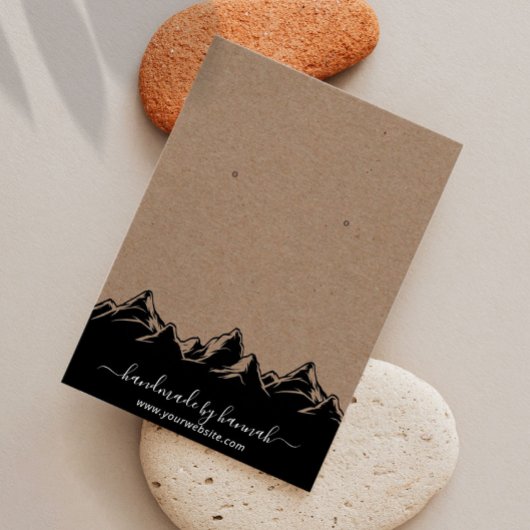 山岳素朴スカイライン手作りイヤリングディスプレイ