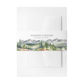 山岳素朴冒険が始まる秋の結婚式 招待状ベリーバンド (正面例)