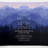 山岳素朴卒業パーティトリフォールド 三つ折り招待状 (内部中)