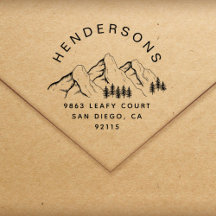 山岳素朴名前をカスタムする差出人住所