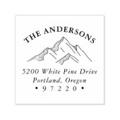 山岳素朴差出人住所 セルフインキングスタンプ (デザイン)