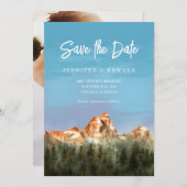 山岳結婚式の日付を保存 セーブザデート (正面/裏面)