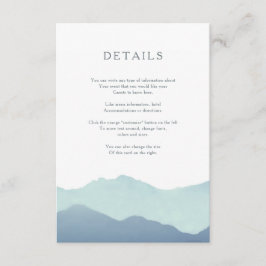 山岳部挿入カード エンクロージャーカード