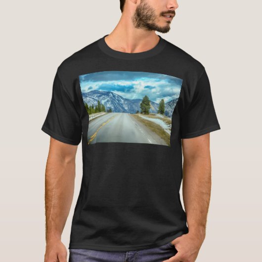 山岳野球の袖を通って運転する Tシャツ (正面)