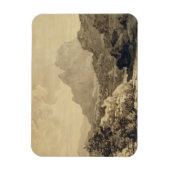 山岳風景、c.1780 （灰色と茶色の洗剤） マグネット (縦)