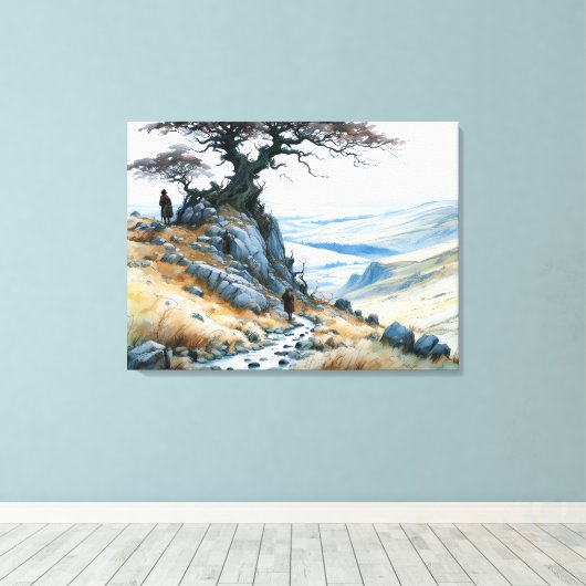 山峠 キャンバスプリント (インサイチュ (ウッドフロア))