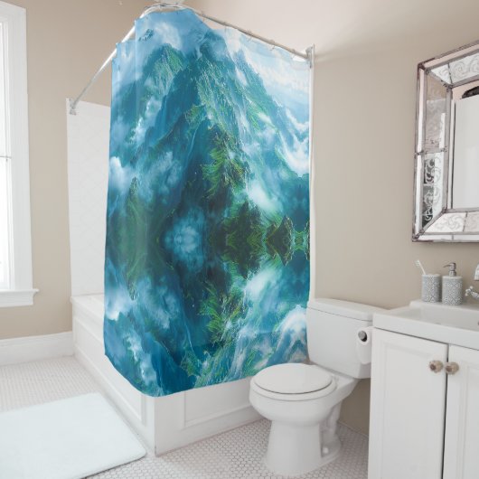 山峰 シャワーカーテン (インサイチュ)