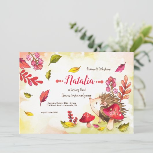 山嵐かわいこちゃん誕生会 招待状 (スタンド正面)