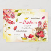 山嵐かわいこちゃん誕生会 招待状 (正面/裏面)