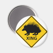 山嵐の交差点道路標識 マグネット (正面/裏面)