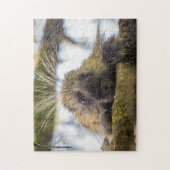 山嵐の木の切り株 ジグソーパズル (縦)