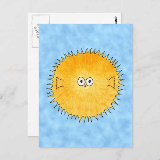 山嵐の魚。 ポストカード (正面/裏面)