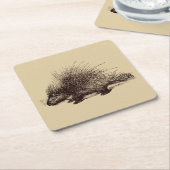 山嵐ヴィンテージイラストレーション スクエアペーパーコースター (アングル)