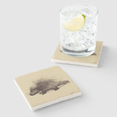 山嵐ヴィンテージイラストレーション ストーンコースター (横)