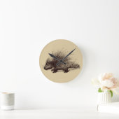 山嵐ヴィンテージイラストレーション ラウンド壁時計 (ホーム)