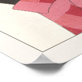 山川修法レッドカラーエレガンスアジ日本のアン ポスター (角)