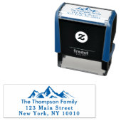 山差出人住所ファミリー名カスタム セルフインキングスタンプ (インサイチュ)